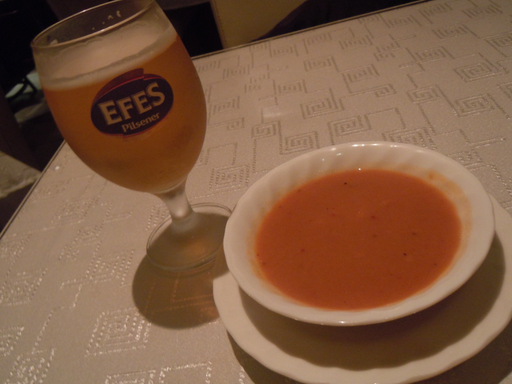 EFESとトマトスープ